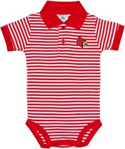 Louisville Cardinals Striped Polo Bodysuit
