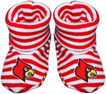 Louisville Cardinals Striped Booties