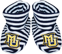 Marquette Golden Eagles Striped Booties