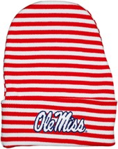 Ole Miss Rebels Newborn Baby Striped Knit Cap