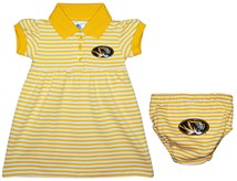 Missouri Tigers Striped Game Day Dress with Bloomer