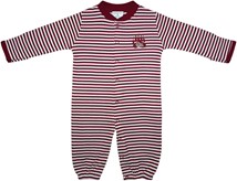 Montana Grizzlies Striped Convertible Gown (Snaps into Romper)