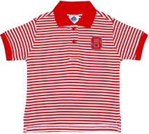 NC State Wolfpack Striped Polo Shirt