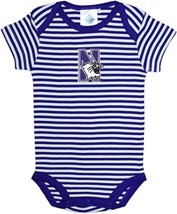 Northwestern Wildcats Infant Striped Bodysuit