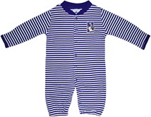 Northwestern Wildcats Striped Convertible Gown (Snaps into Romper)
