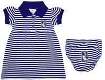 Northwestern Wildcats Striped Game Day Dress with Bloomer