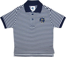 Notre Dame ND Shamrock Striped Polo Shirt