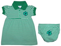 Notre Dame ND Shamrock Striped Game Day Dress with Bloomer