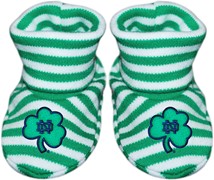 Notre Dame ND Shamrock Striped Booties