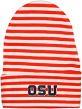 Oregon State Beavers Block OSU Newborn Baby Striped Knit Cap