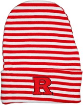Rutgers Scarlet Knights Newborn Baby Striped Knit Cap