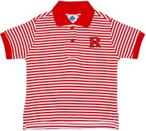 Rutgers Scarlet Knights Striped Polo Shirt