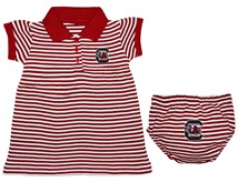 South Carolina Gamecocks Striped Game Day Dress with Bloomer