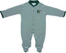 South Florida Bulls Shield Striped Footed Romper