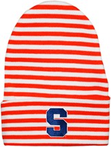 Syracuse Orange Newborn Baby Striped Knit Cap