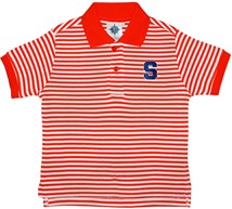 Syracuse Orange Striped Polo Shirt