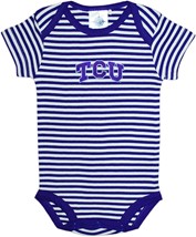 TCU Horned Frogs Infant Striped Bodysuit