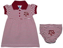 Texas A&M Aggies Striped Game Day Dress with Bloomer