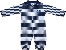 Utah State Aggies Striped Convertible Gown (Snaps into Romper)