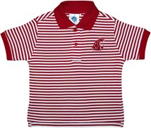 Washington State Cougars Striped Polo Shirt