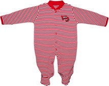 Western Kentucky Hilltoppers Striped Footed Romper