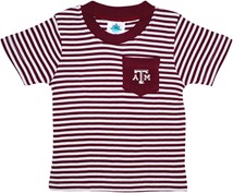Texas A&M Aggies Short Sleeve Striped Pocket Tee