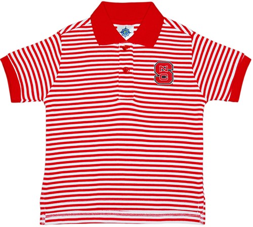 NC State Wolfpack Toddler Striped Polo Shirt